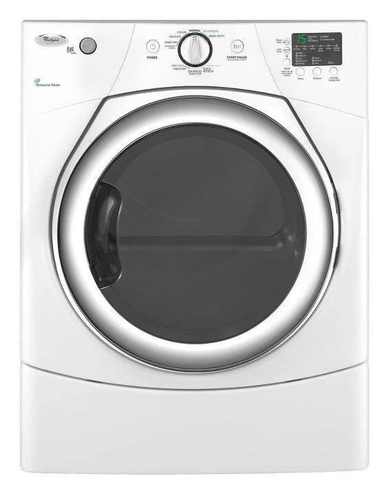 Whirlpool WGD9270XW 27" FrontLoad Gas Dryer with 6.7 cu. ft. Capacity