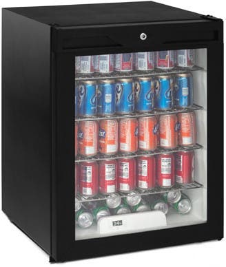 U-Line ADA24RGLB13 Black/Glass Door