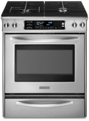 KitchenAid KDRS807SSS 30" Freestanding Dual Fuel Range
