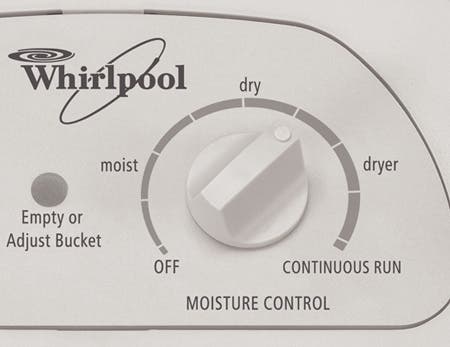 Whirlpool AD25BSR 25 Pint Capacity Standard Dehumidifier