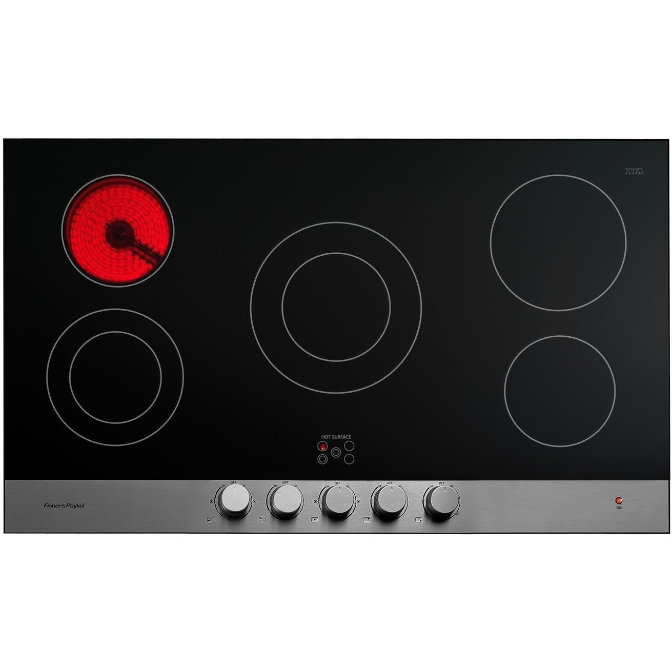 Fisher Paykel CE365DBX1 36 Inch Smoothtop Electric Cooktop with 5