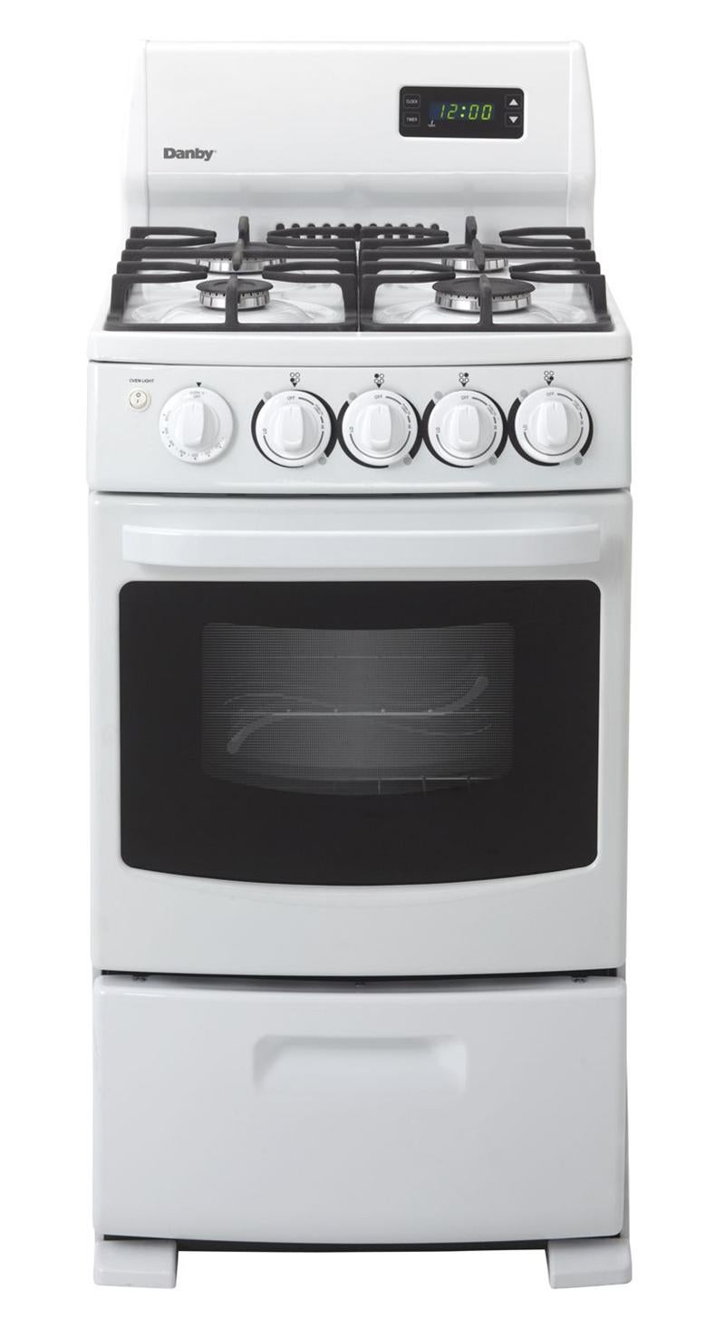 Danby DR2099WGLP 20" Freestanding Gas Range with 2.62 cu. ft. Manual