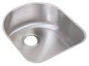 19" Undermount Single Bowl Stainless Steel Sink with 18-Gauge, 7-1/2" Bowl Depth, 3-1/2" Drain and Reveal