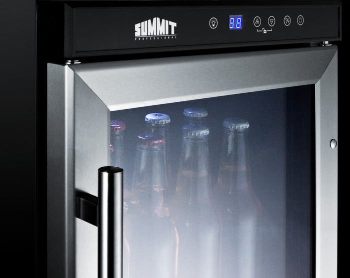 Summit SCR1536x Stainless Steel with Horizontal Handle