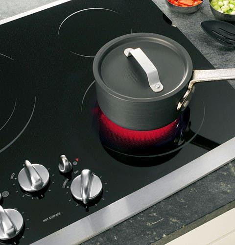 GE PP950SMSS Black Surface with Stainless Steel Trim