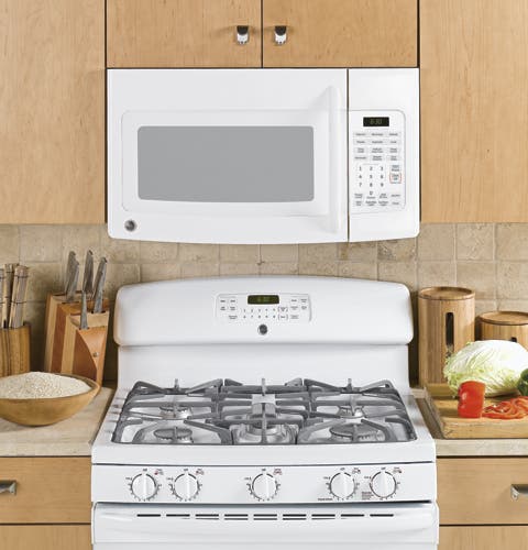 GE JVM1740DPWW White on White
