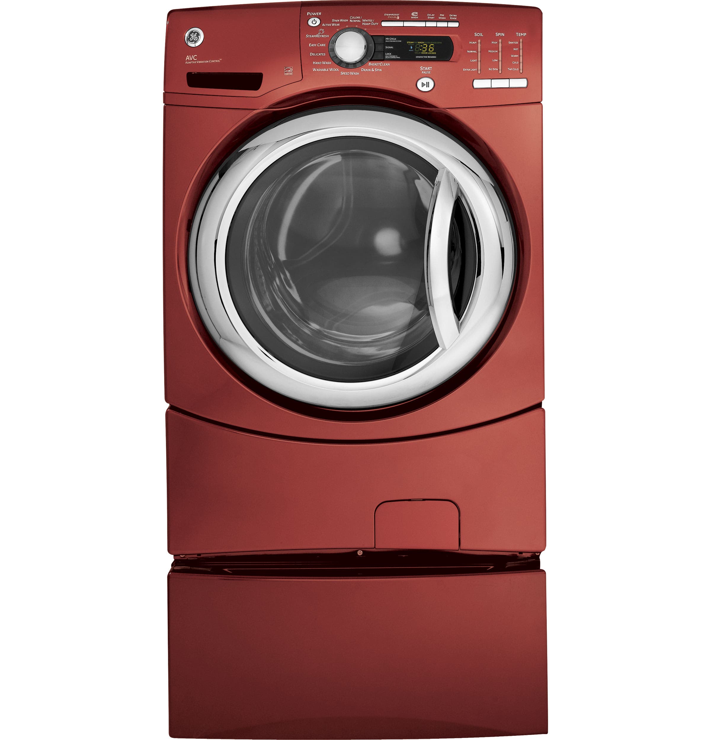 GE GFWS3505LMV Vermillion Red
