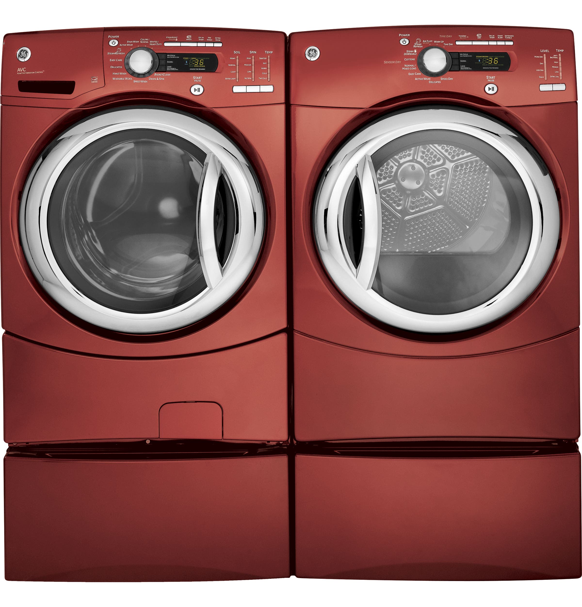 GE GFWS3505LMV Vermillion Red