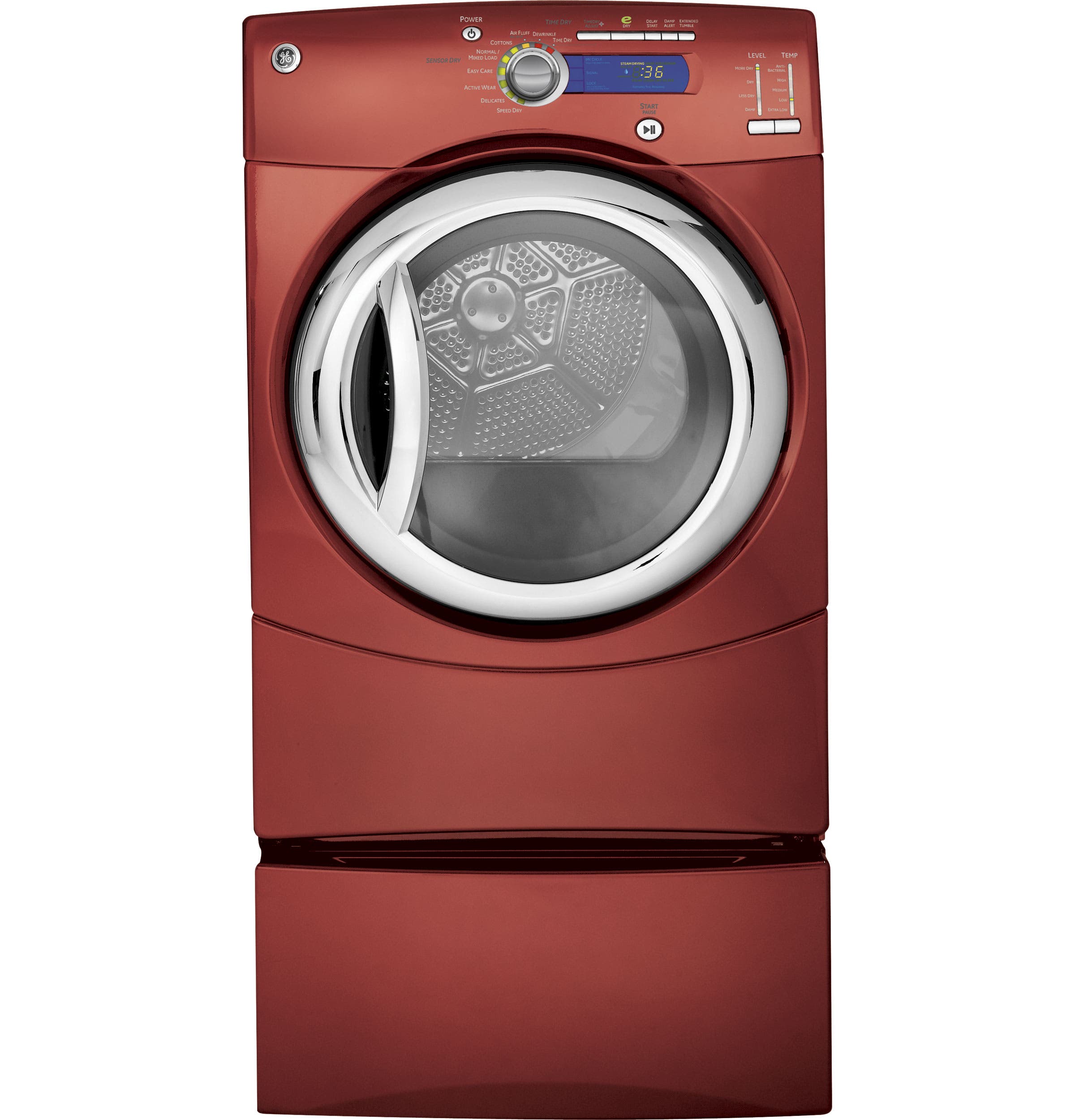 GE GFDN245ELMV Vermilion Red