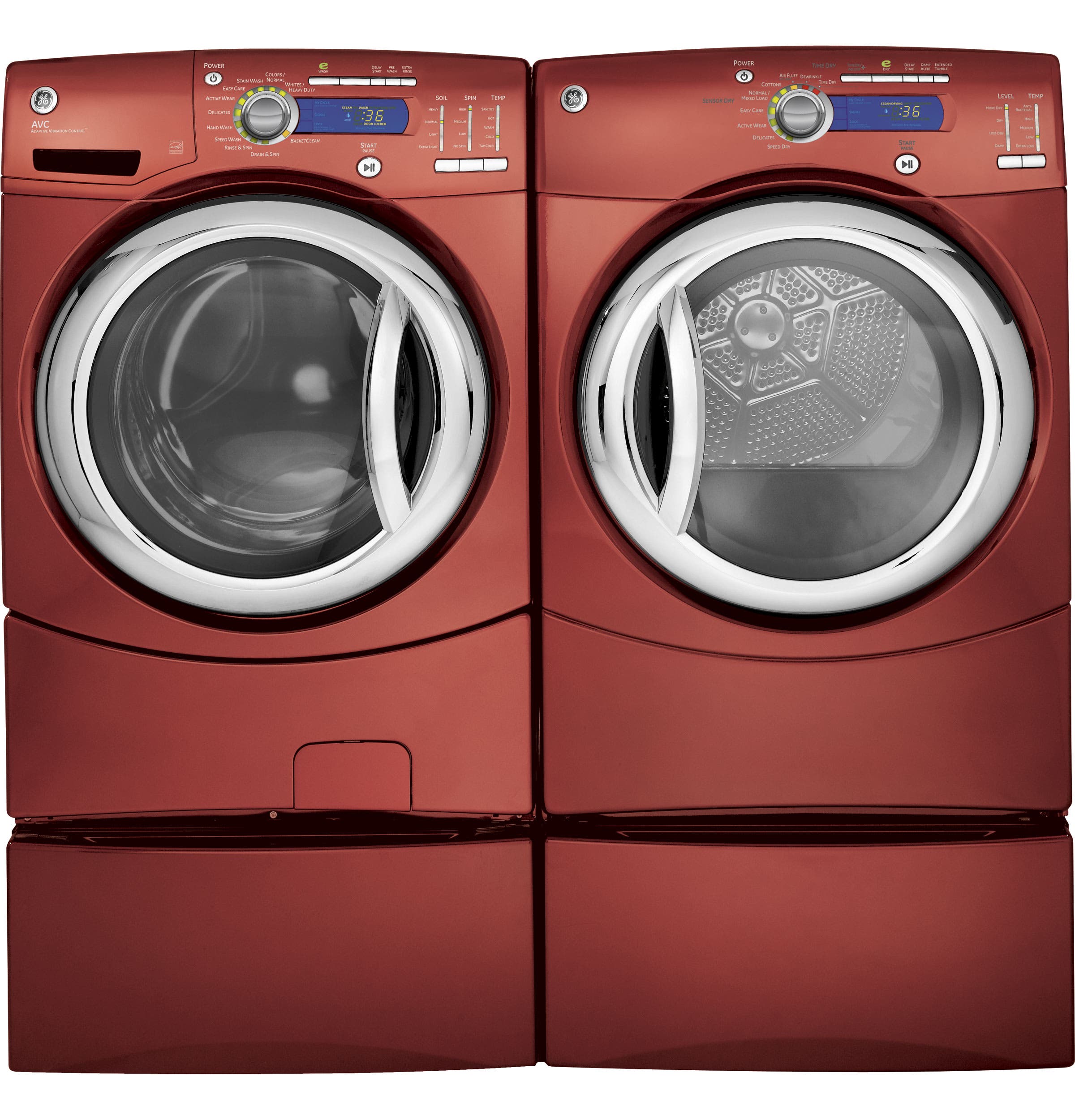 GE GFDN245ELMV Vermilion Red