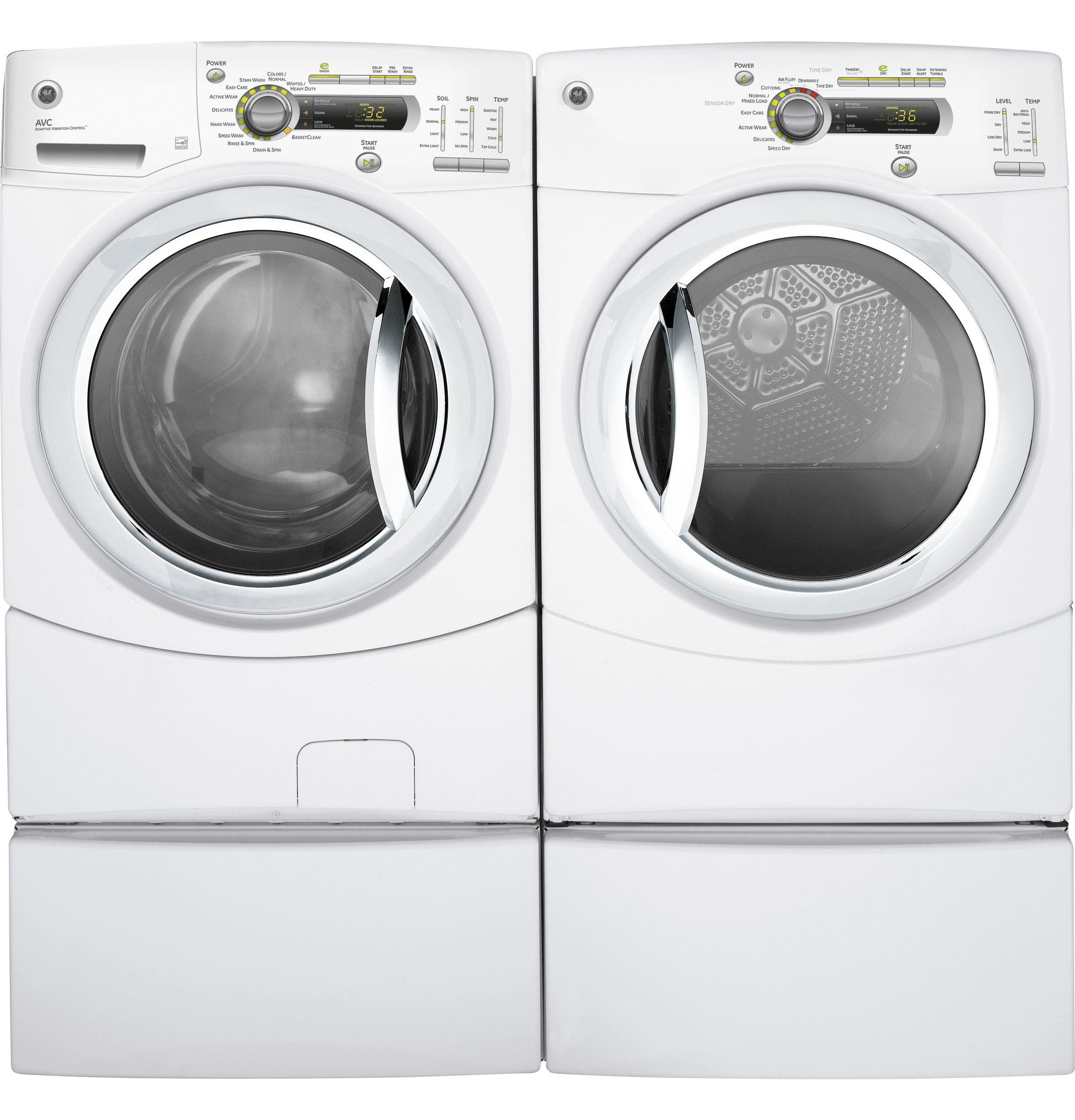 GE GFDN240ELWW White on White