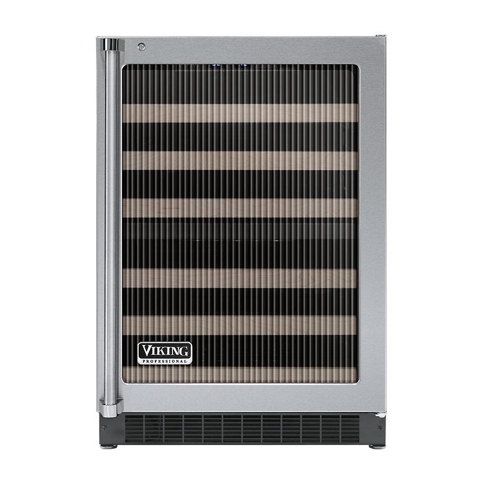 Viking VUWC2441FRSS Fluted Glass Door, Right Hinge Door Swing