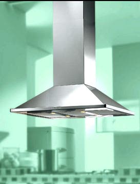 Zephyr ZNAM90S 36" Island Mount Chimney Hood
