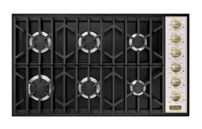 Viking VGSU1646BBKBR Black, Natural Gas