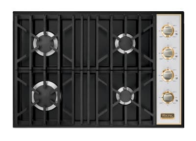 Viking VGSU1044BBKBR Black, Natural Gas