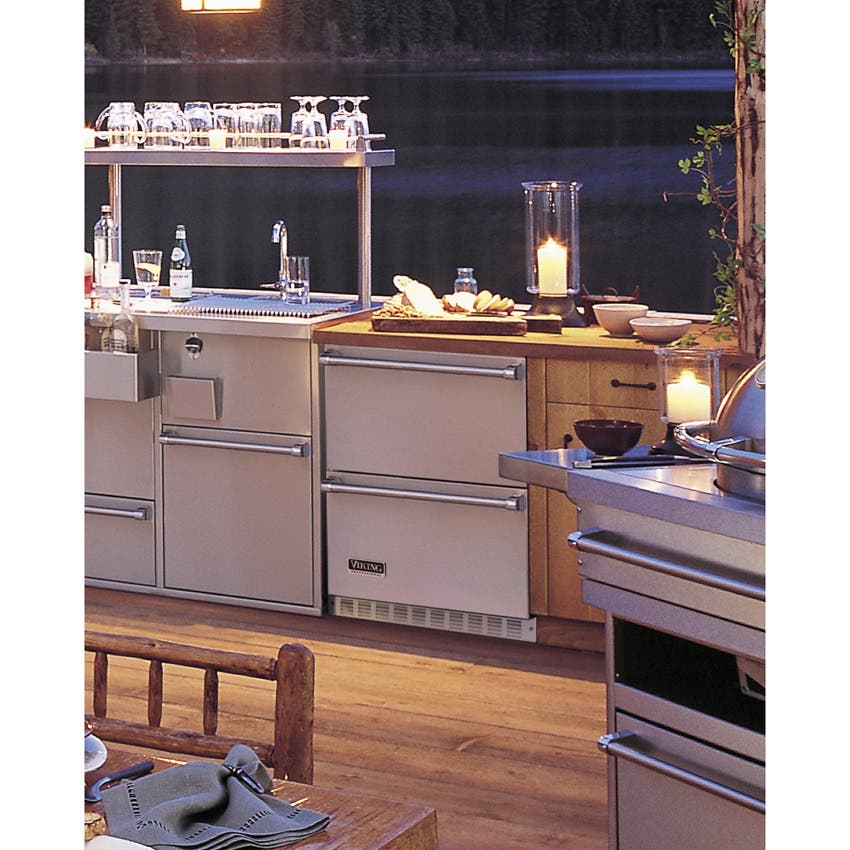 Viking VURD144TSS 24" Undercounter Outdoor Double Drawer