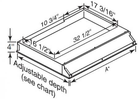 Best PIK33D 34" Outdoor Pro-Style Custom Hood Insert