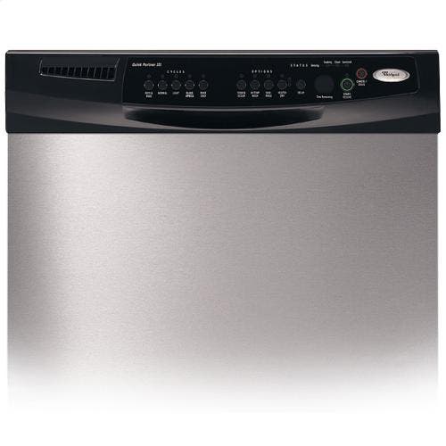 Whirlpool GU2400XTPS Stainless Steel with Black Console