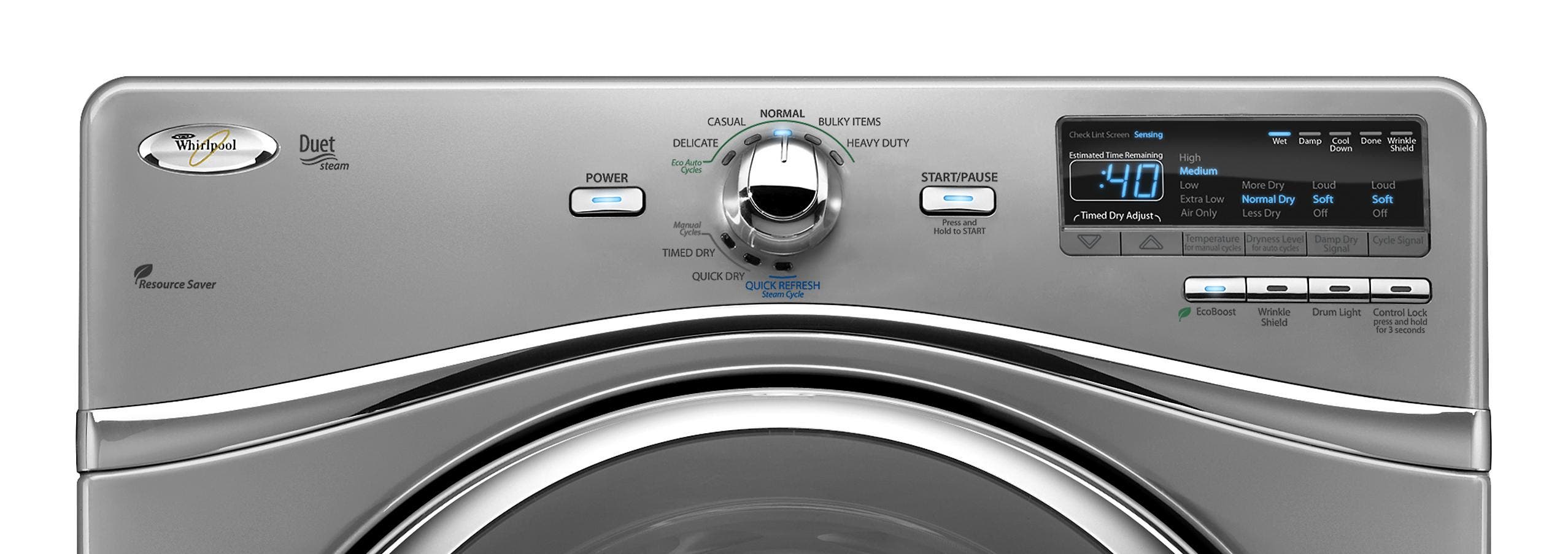 Whirlpool WED94HEXL Lunar Silver