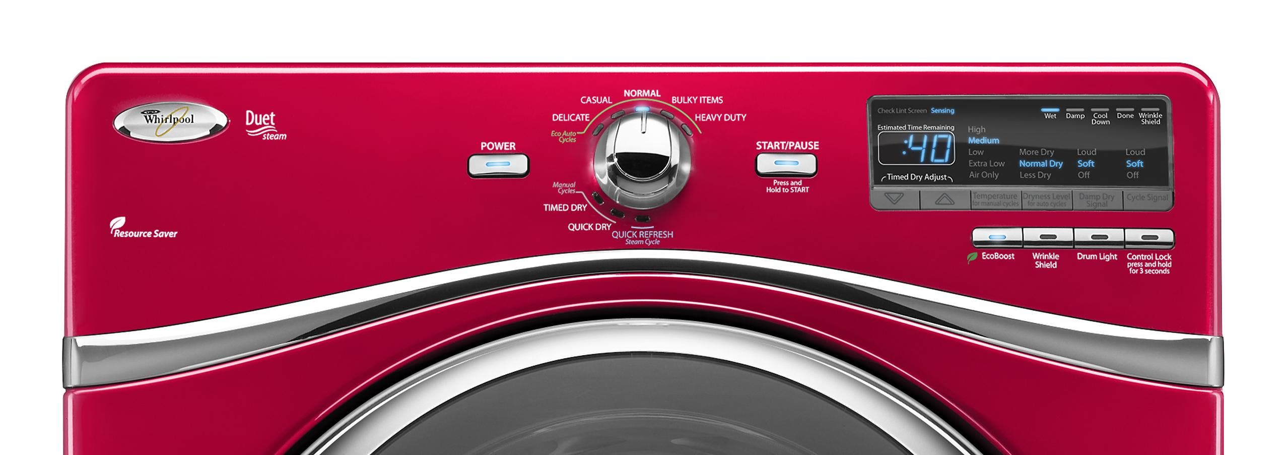 Whirlpool WED94HEXR Cranberry