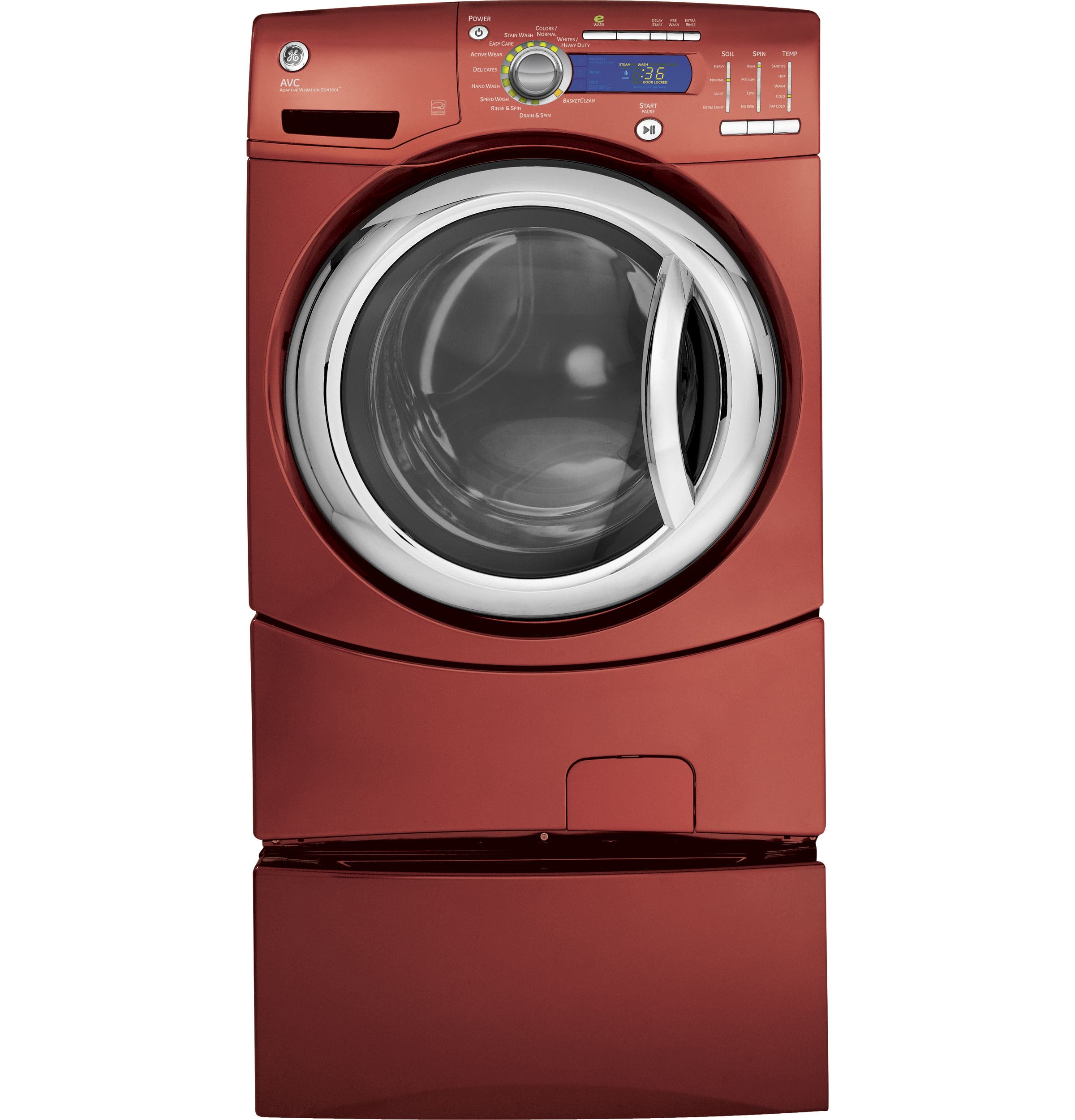 GE GFWH2405LMV Vermillion Red