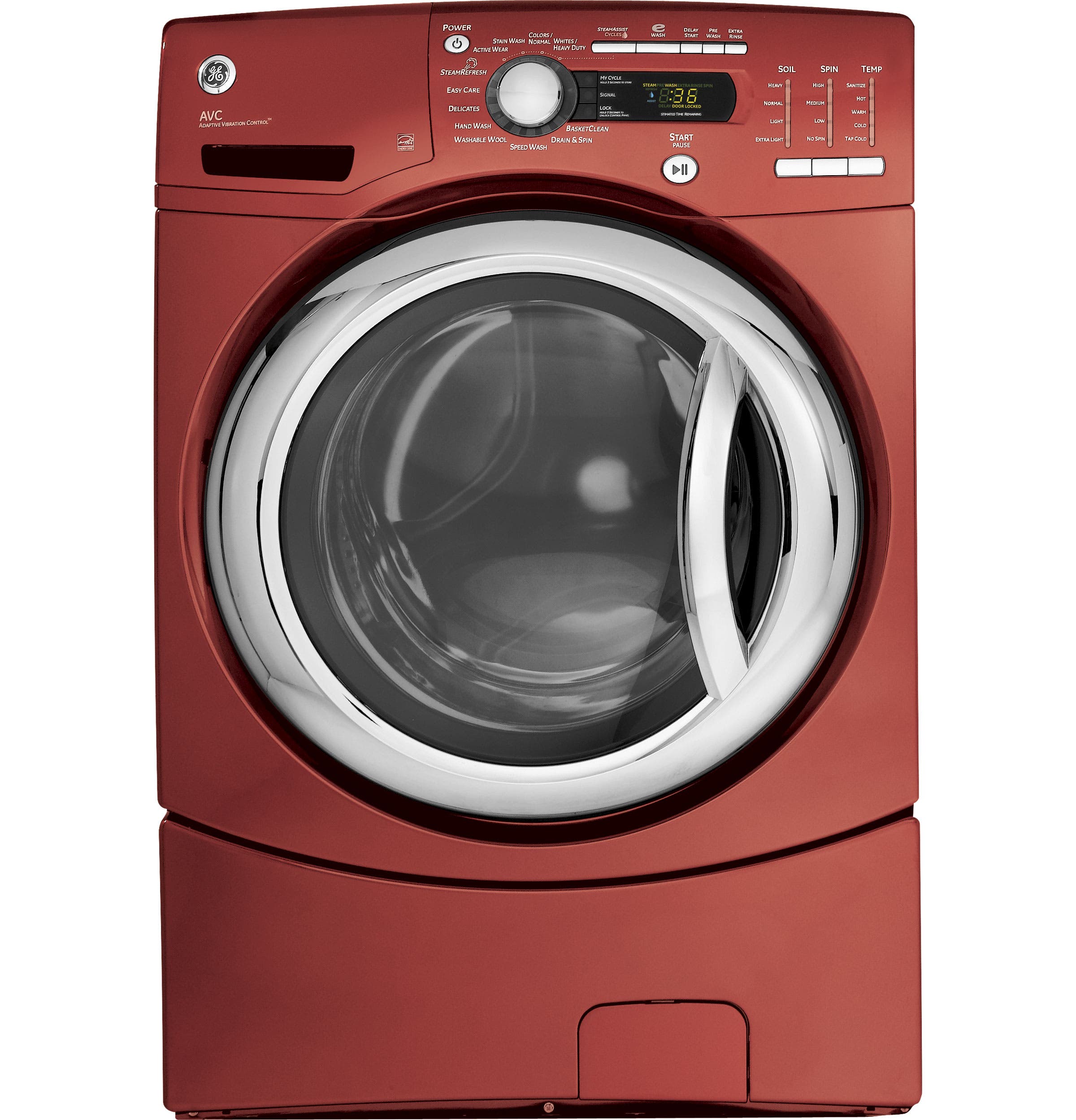 GE GFWS3505LMV Vermillion Red