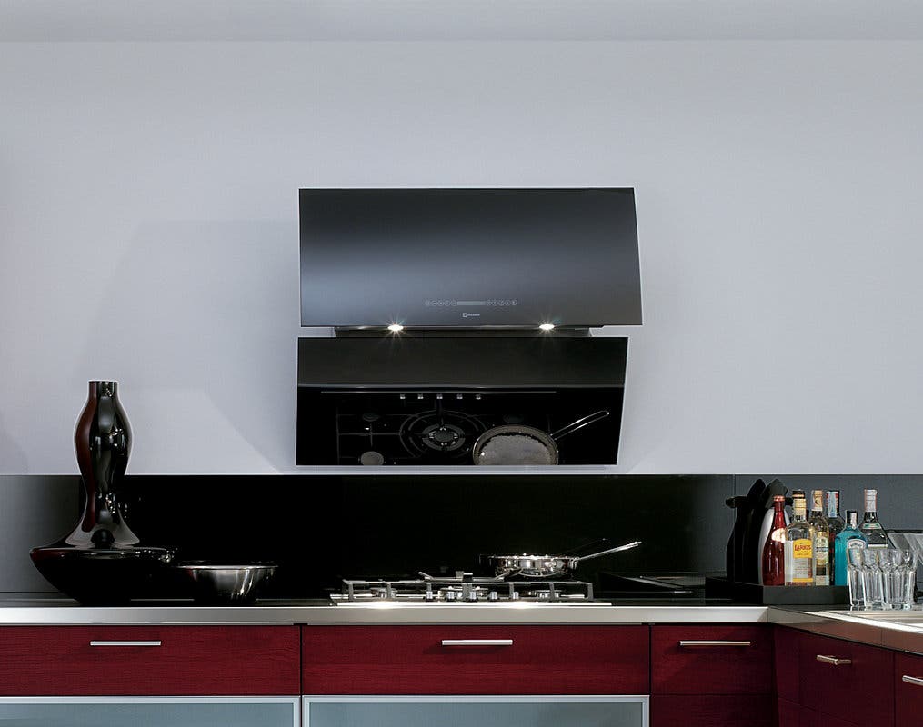 Faber 1100166583 36 Inch Mirror Wall Mount Chimney Range Hood