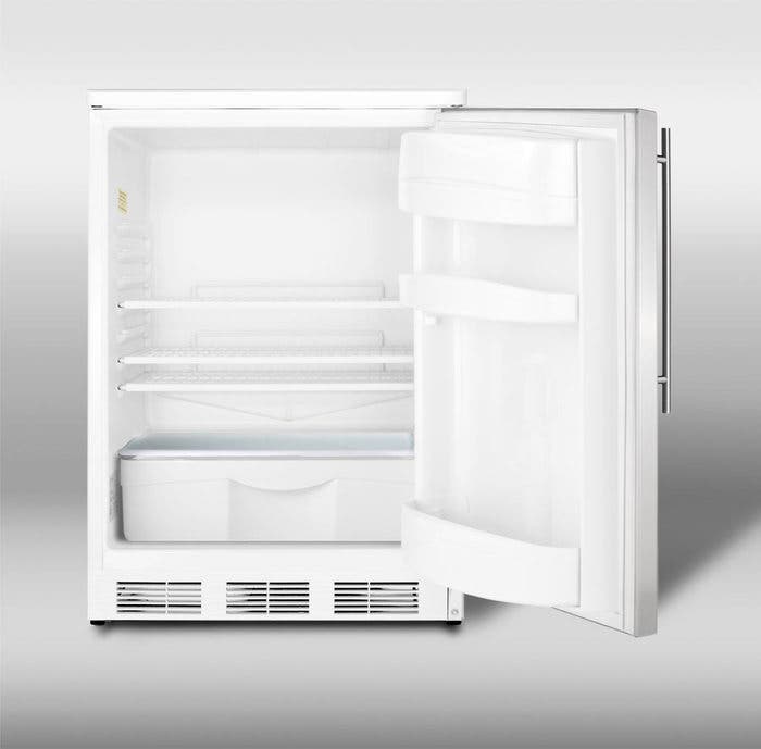 Summit FF6SSHV Stainless Door with Vertical Thin Handle