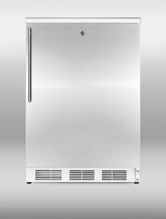 Summit FF7LSSHV Stainless Door with Vertical Thin Handle