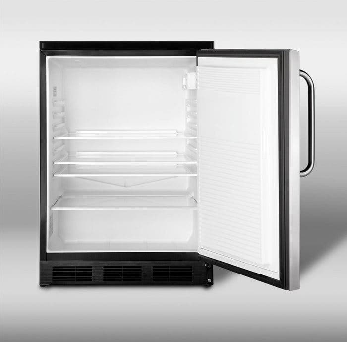 Summit FF7LBLSSTB Stainless Door with Pro Handle