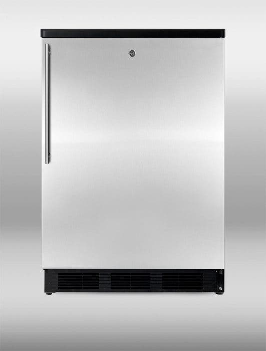 Summit FF7LBLSSHV Stainless Door with Vertical Thin Handle