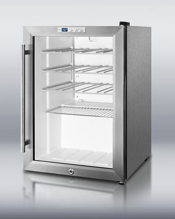 Summit SCR312LCSSWC Stainless Steel