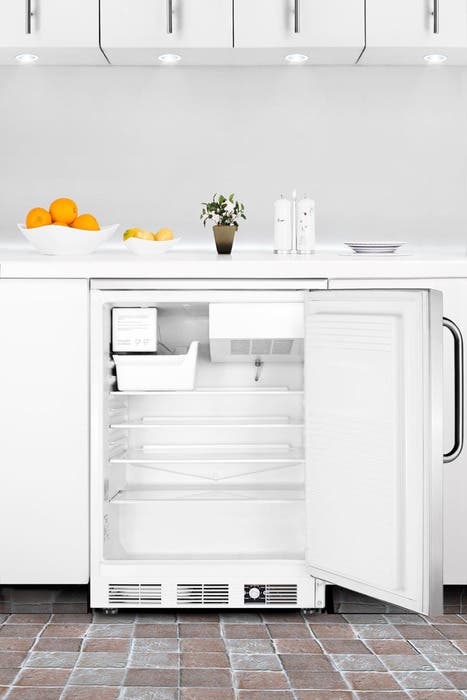 Summit SCFF55LIMSSTB Stainless Door with Pro Handle
