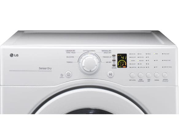 LG DLE2140W 27" Front Load Electric Dryer