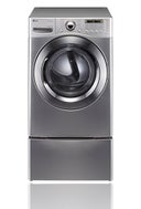 27" Front-Load Gas Dryer with 7.4 cu. ft. Capacity, 12 Drying Cycles, Steam/Sanitary Cycles, 9 Options, Sensor Dry and Dual LED Display