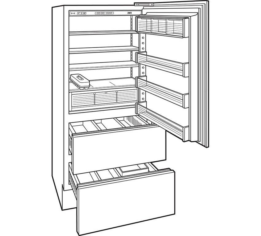 Sub Zero 736TCI With Automatic Ice Maker