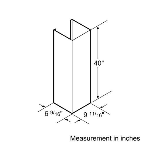 Bosch DHZ9300UC Chimney Extension