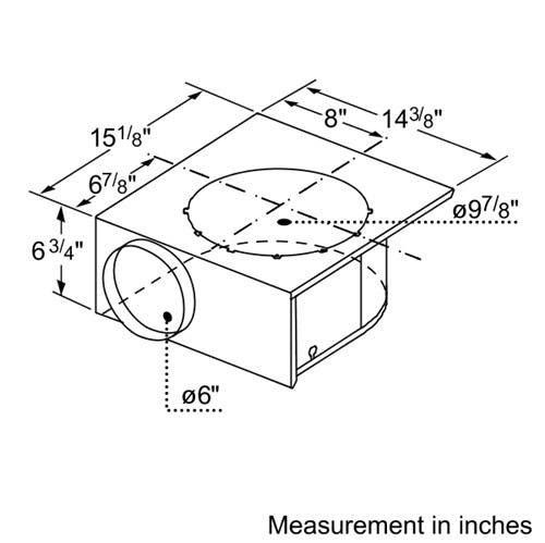Bosch DHG601DUC 600 CFM Internal Blower