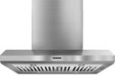 48" Island Chimeny Range Hood with Optional Blowers, 108,000 BTU Threshold, 3-Speed Slide Control and Commercial-Style Baffle Filters