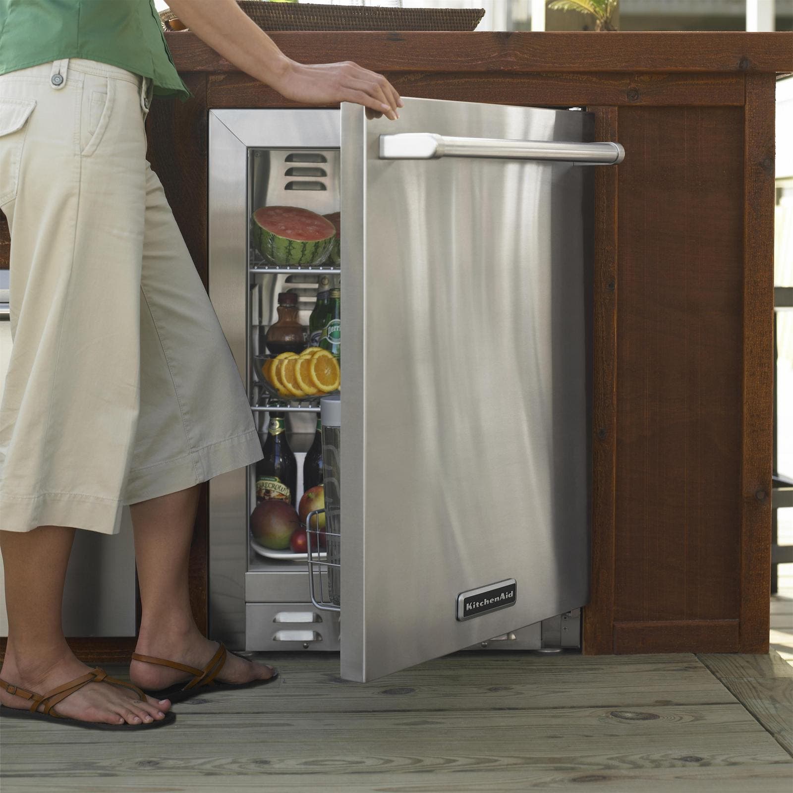 KitchenAid KORU06RSSS 24" Built-in Outdoor Refrigerator