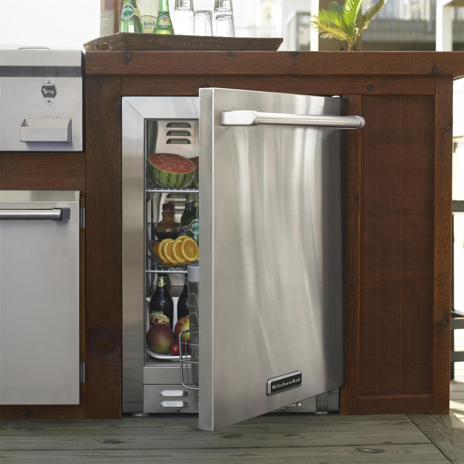 KitchenAid KORU06RSSS 24" Built-in Outdoor Refrigerator