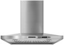 30" Wall Mount Chimney Range Hood with 600 CFM Internal Blower, 4-Speed Touch Control, Baffle Filters and Convertible to Recirculating