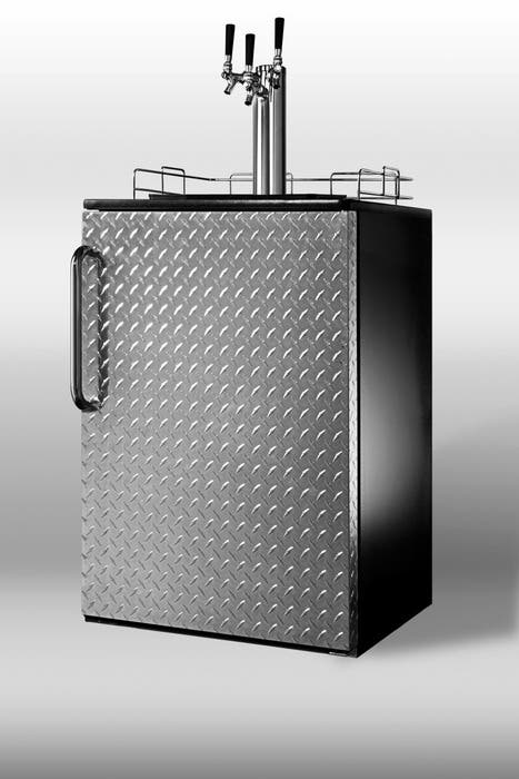Summit SBC490BIDPLTRIPLE 24" 6.4 cu. ft. Capacity Beer Dispenser