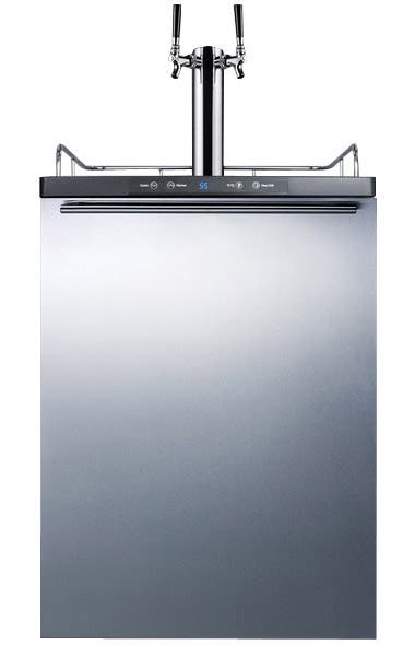 Summit KIT520TWIN Twin tap system, chrome plated