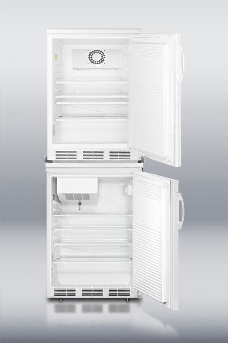 Summit FF7LSCFF55LSTACKMED 24" wide units with our stacking rack
