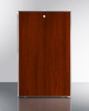 20" Wide Built-in Undercounter Refrigerator-freezer With A Lock, Exterior, And Integrated Door Frame For Overlay Panels
