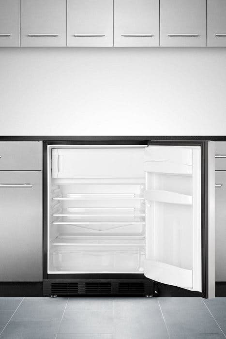 Summit ALB653BSSHH ADA compliant built-in refrigerator-freezer