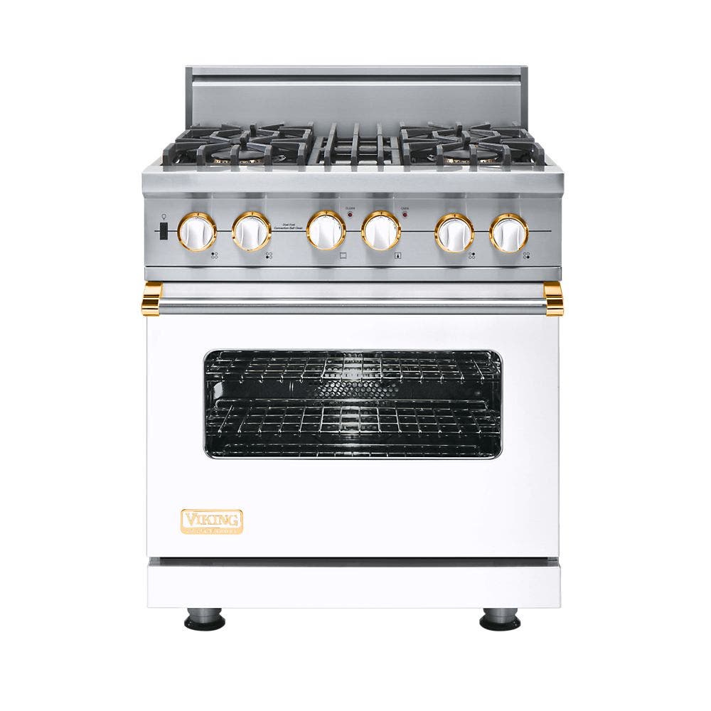 Viking VDSC5304BWHBR White with Brass Accent