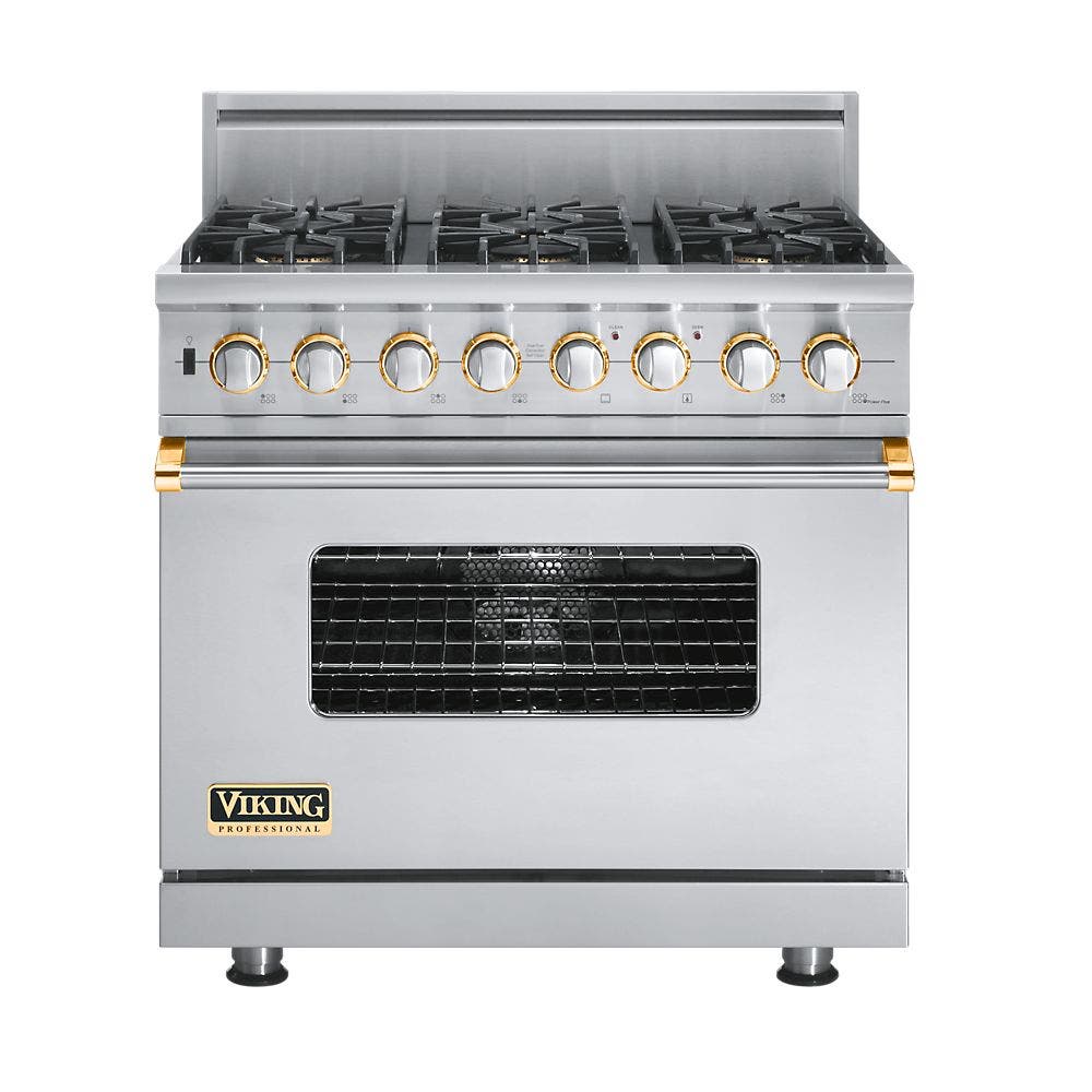 Viking VDSC5366BSSBR Stainless Steel with Brass Accent