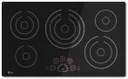 36 Inch Smoothtop Electric Cooktop with 5 Steady Heat Radiant Elements Including Triple 12"/9"/6 Inch Element, Warm Function, SmoothTouch Controls, Hot Surface Indicator Lights and Child Lock